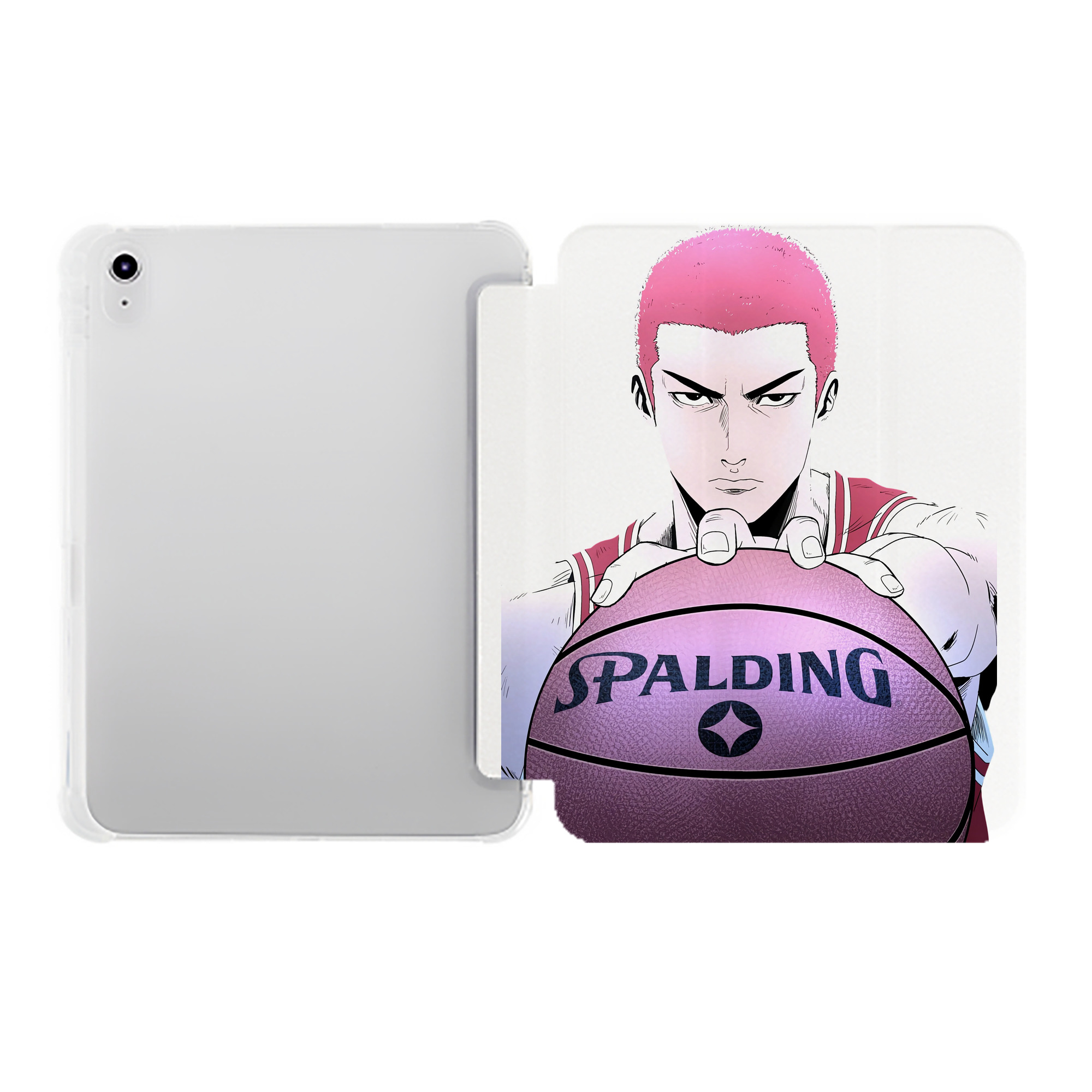 （画像用） SLAM DUNK／スラムダンク IPad ケース ペン収納付き 三つ折りスタンド PUレザー×シリコン 対応機種9.5/10.5/10.9インチ